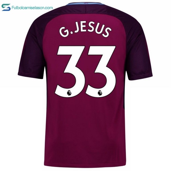 Camiseta Manchester City 2ª G.Jesus 2017/18
